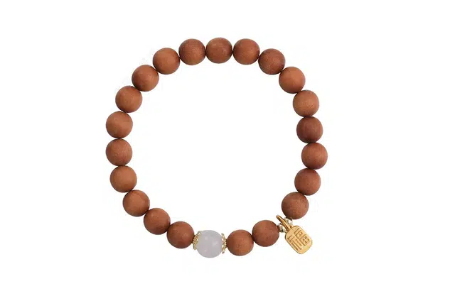 克拉日记 新中式 琉璃 木作手串 男女同款情侣款 檀木 礼盒装