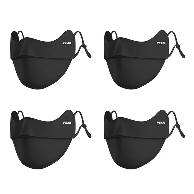 匹克 舒适透气凉感护眼角口罩 涤纶 防晒面罩 男女同款情侣款