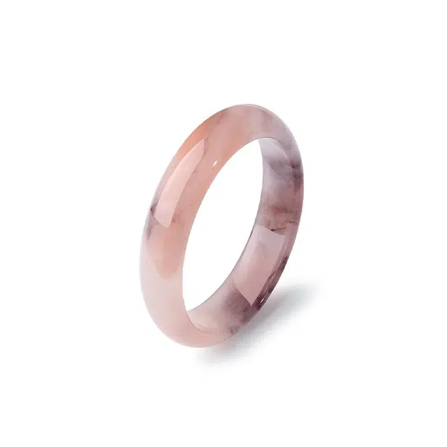 匠锁心玉 紫罗兰贵妃镯 新中式 国潮国风 复古 古风温婉 轻奢高级感 金丝玉 手镯 女款