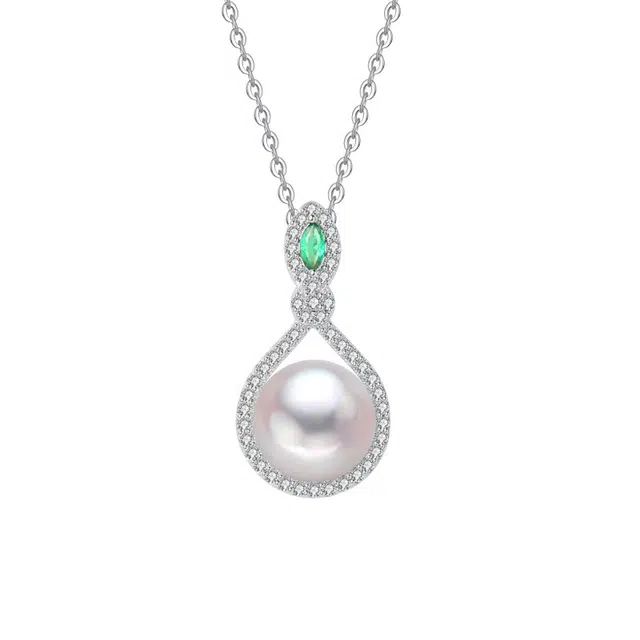 烟翠如梦  小众设计轻奢高级感简约时尚日常通勤百搭 淡水珍珠 项链 男女同款情侣款