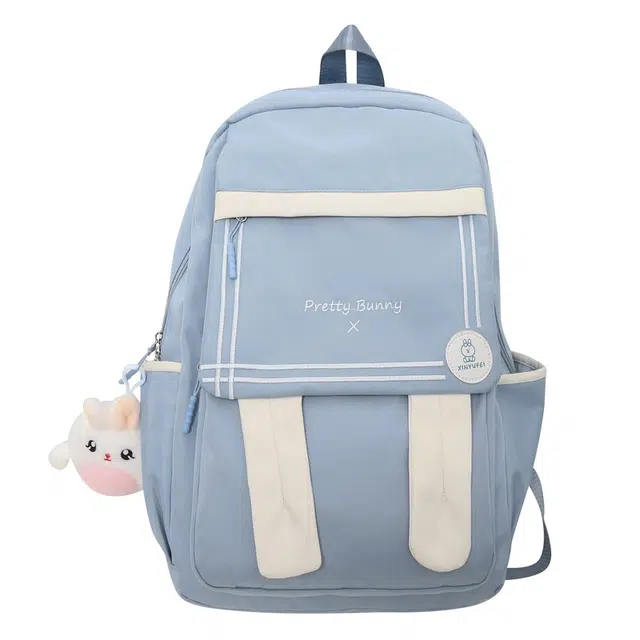 尊梵 日常百搭通勤小清新拉链开合 尼龙 双肩包 女款 蓝色/黑色/粉色/紫色