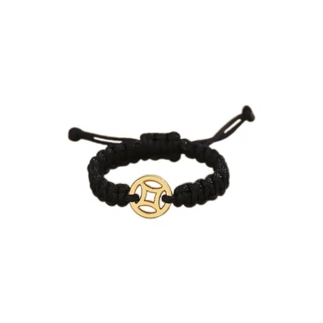 大唐国鼎 钱多多 复古国潮小众设计高级感 新中式民族风经典优雅 日常通勤百搭可调节 合金 戒指 女款