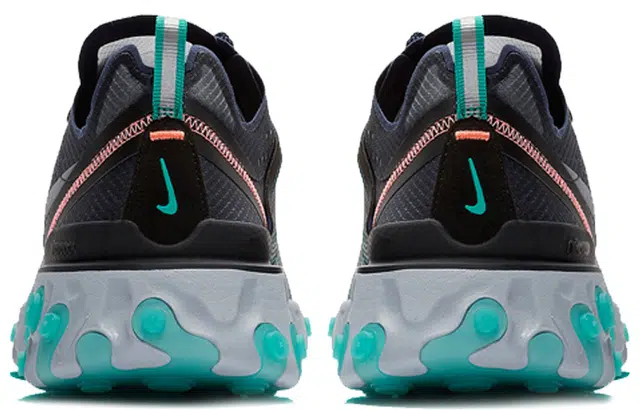 Nike React Element 87 Black Neptune Green
