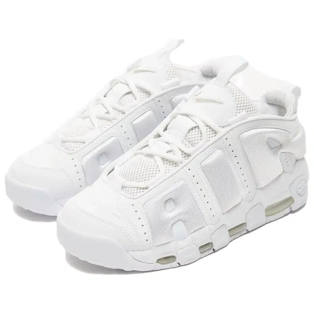 Nike Air More Uptempo Low Triple White