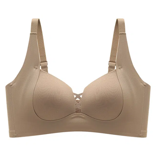 莫代尔 无痕裸感舒适亲肤耐穿透气无钢圈隐形软支撑提拉聚拢文胸 女款 组合装