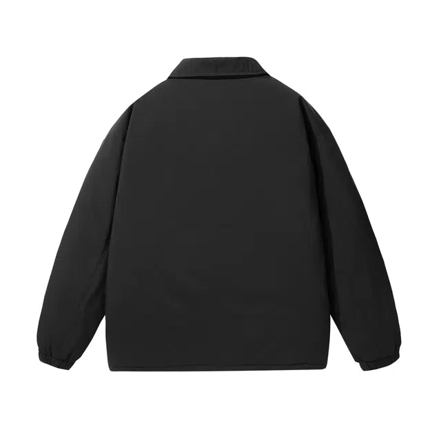 贵人鸟 纯色翻领休闲宽松日系单排扣保暖棉服 男女同款