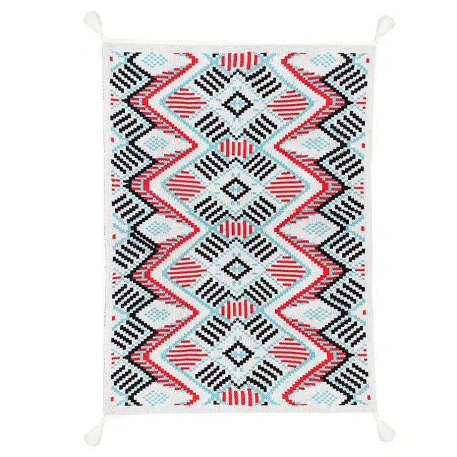 北极绒 波西米亚风外搭保暖披风民族风斗篷盖毯坐垫 披肩 女款