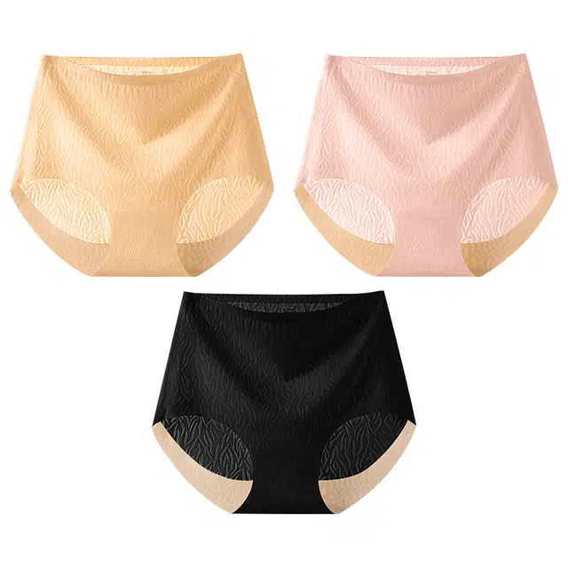 二三二三 无痕高腰收腹强力收小肚子抗菌包臀提臀薄款内裤 女款 组合装