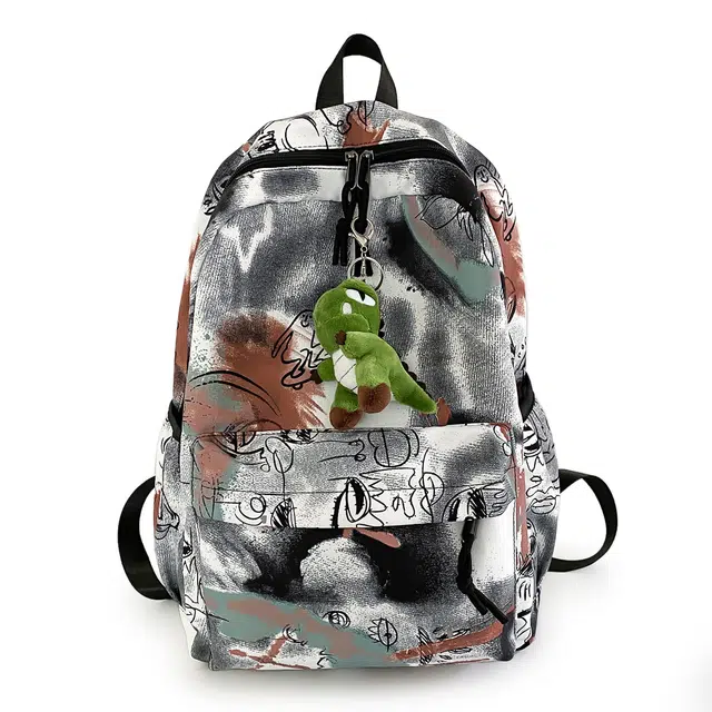 尊梵 日常小清新拉链开合时尚潮流学院风 尼龙 双肩包 男女同款情侣款 多色