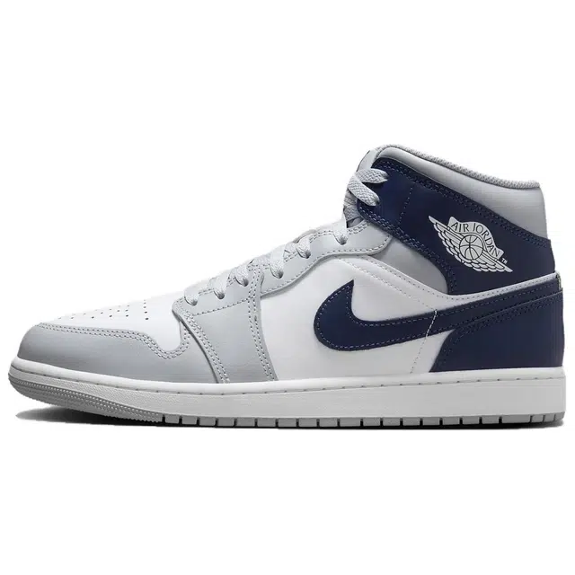 Jordan Air Jordan 1 Mid Grey White Blue