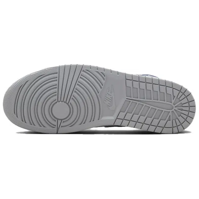 Jordan Air Jordan 1 Mid Grey White Blue