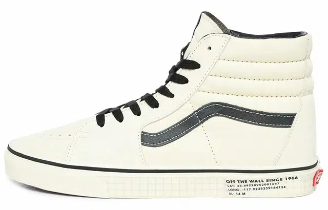 Vans SK8 High White Lettering