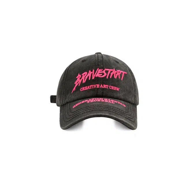 木林森 字母刺绣美式复古街头水洗 聚酰胺 鸭舌帽 男女同款情侣款