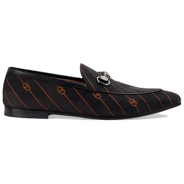 GUCCI Jordaan Double G Loafers Black