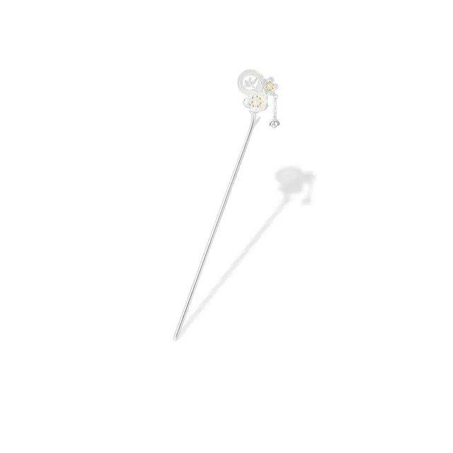 秦福炫 十二月花神 新中式国风国潮流苏高级感气质百搭古风汉服旗袍步摇发钗簪子发簪发饰 女款 生日送 女生女友女朋友