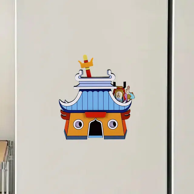 上美影 经典国漫元宇宙 大闹天宫记忆中的画面家居日用百货冰箱贴装饰 国潮美猴王七十二变冰箱贴