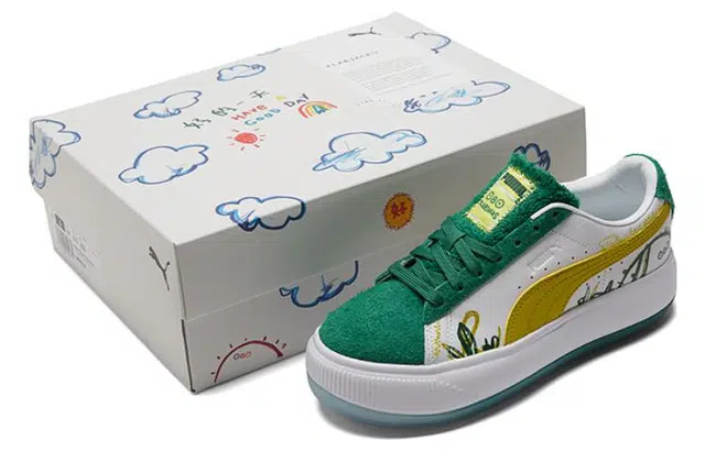 FLABJACKS x PUMA Suede Mayu "Fuzzy Cactus Park"