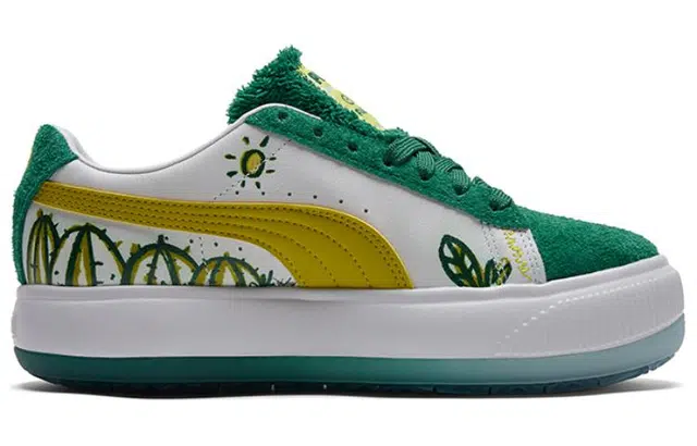 FLABJACKS x PUMA Suede Mayu "Fuzzy Cactus Park"