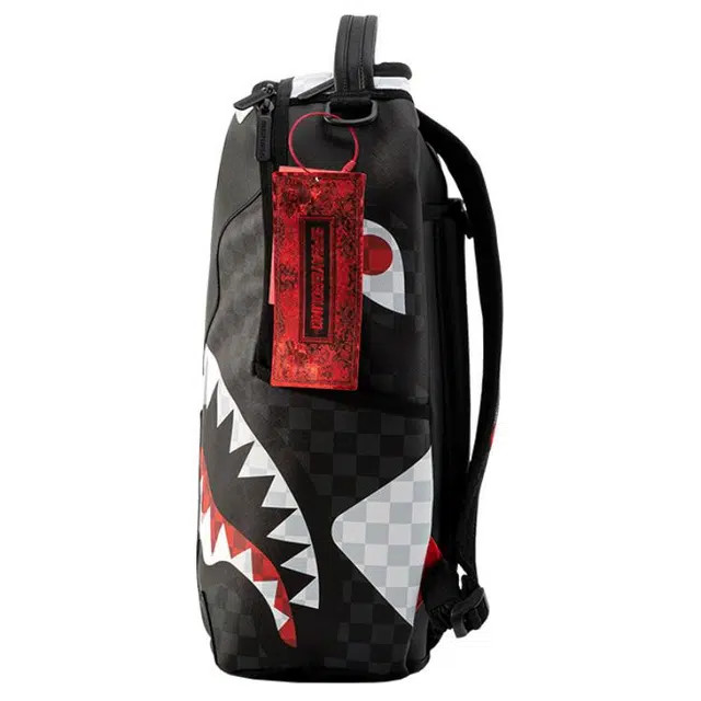 Sprayground Shark Mouth Checkered Backpack