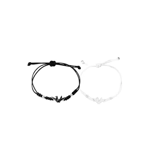 大唐国鼎 千纸鹤 简约高级精致轻奢气质 冷淡风森系小众设计小清新 优雅浪漫日常百搭 合金 手链 男女同款情侣款