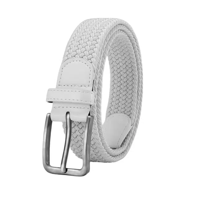 帝企鹅 长款伸缩皮带耐用针扣头百搭牛仔裤尼龙编织男士弹力 腰带 男女同款情侣款