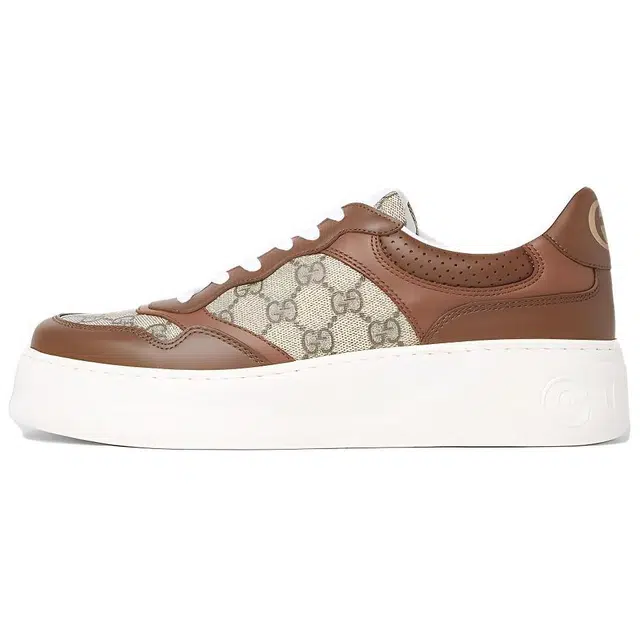Gucci Brown Canvas Sneakers