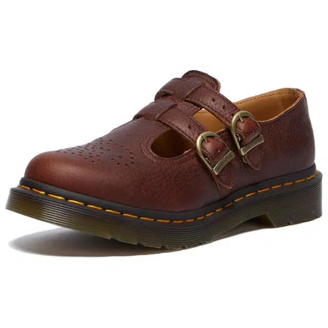 Dr. Martens Mary Jane Red Brown