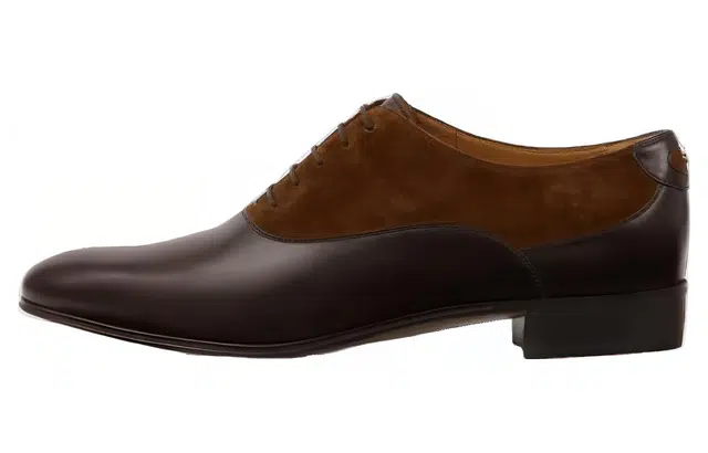 Gucci Leather Low Top Sneakers Brown