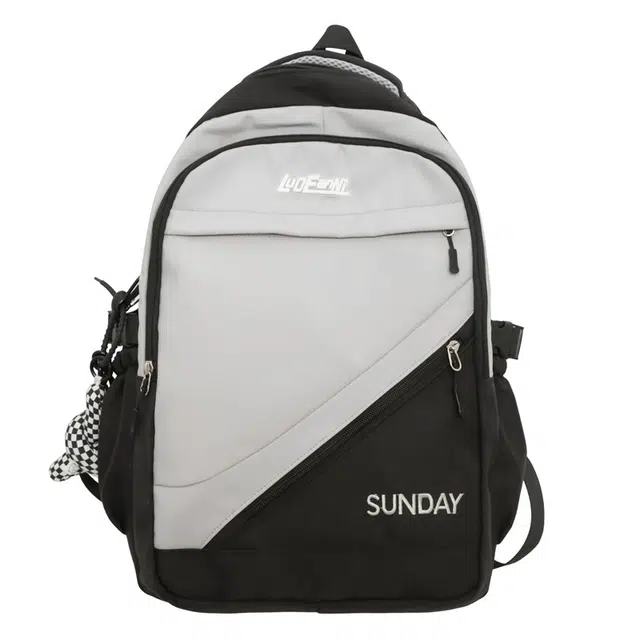 爱尔绅特 百搭大容量书包初中高中大学生美式复古旅行背包 尼龙 双肩包 男女同款情侣款 多色