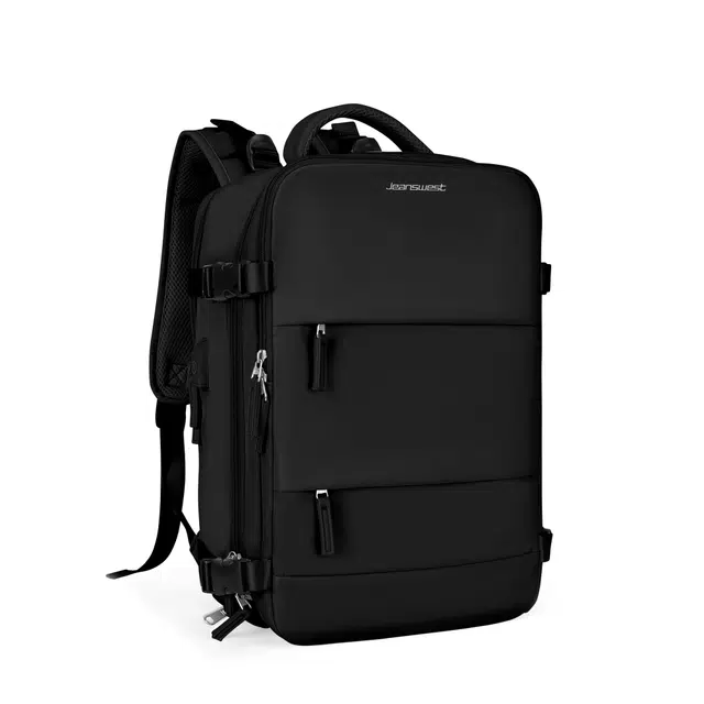 真维斯 简约纯色设计大容量旅行多口袋休闲百搭上学露营防泼水 织物 双肩包背包书包电脑包旅行包 常规 男女同款 多色