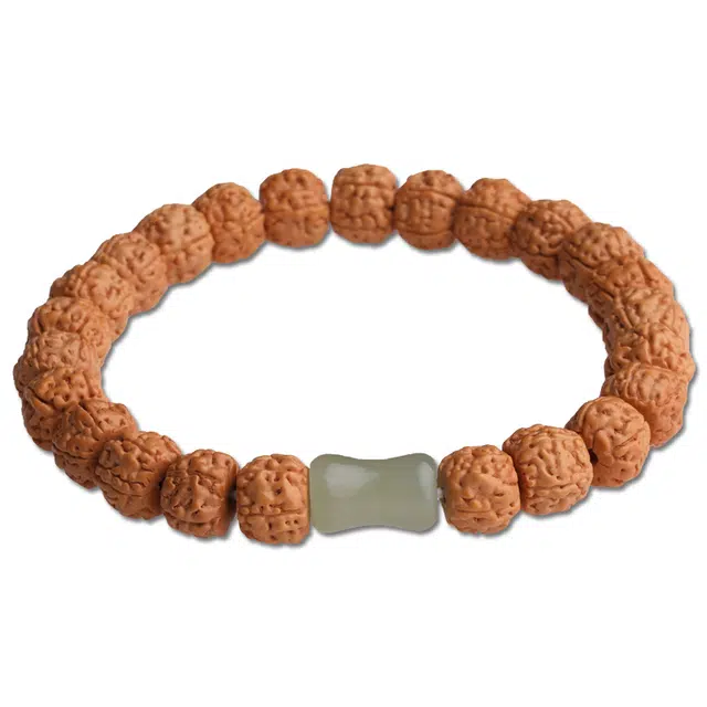 妍韵珠宝 竹节珠节节高升 和田玉 金刚菩提 手串 男女同款情侣款