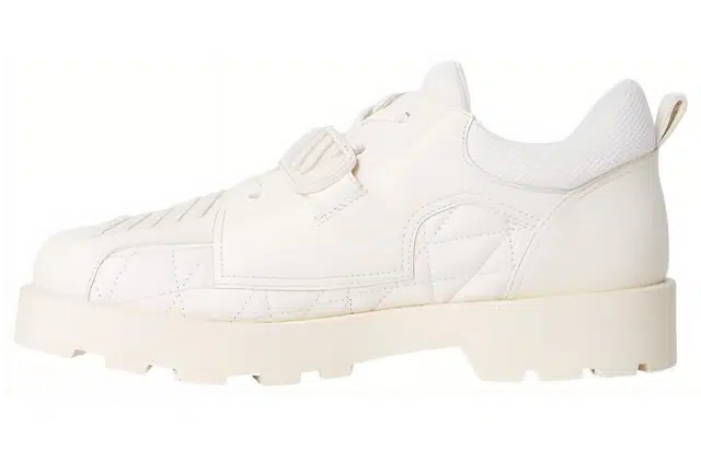 Gucci Leather Low-Top Sneakers White