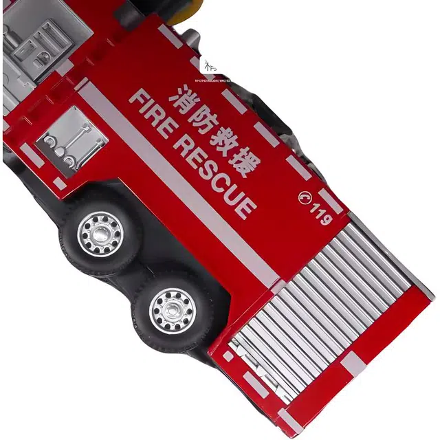 卡威 云梯消防 车玩具可喷水大号合金汽车救援警车 成品模型