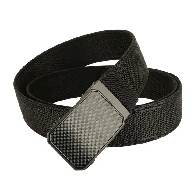 帝企鹅 自动扣弹力尼龙编织裤带无孔休闲西裤帆布 腰带 男女同款情侣款