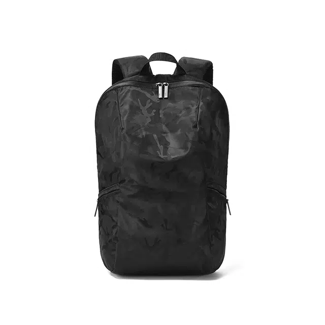 木村耀司 休闲百搭校园大容量上班通勤潮流防水多功能旅游 尼龙布 双肩包旅行包电脑包背包 男款 迷彩黑 常规