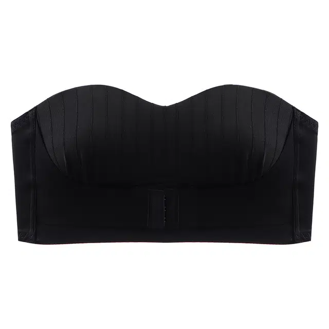 欧迪芬 无肩带上托聚拢不空杯防滑透气美背抹胸内衣 女款