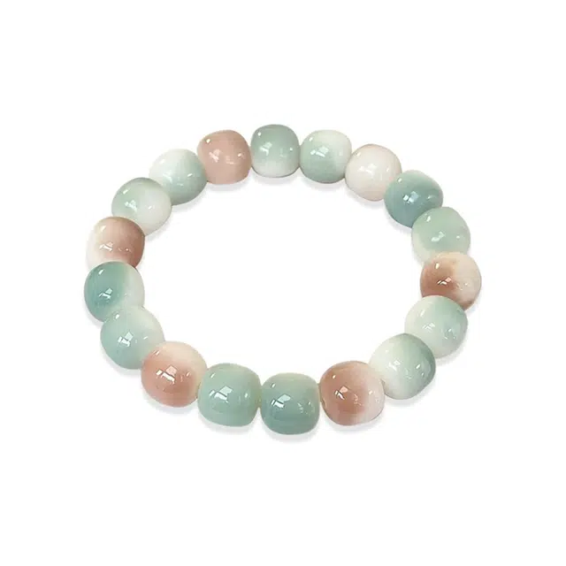 京华录 古风单圈渐变文玩绕指柔佛珠 新中式汉服旗袍 本命年转运珠 菩提根 手串 男女同款情侣款