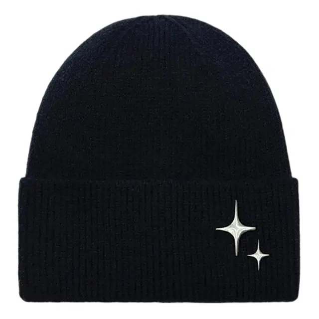 木林森 帽子铆钉星星大头围保暖护耳毛线帽加厚显脸小针织帽 腈纶 绒线帽 男女同款情侣款