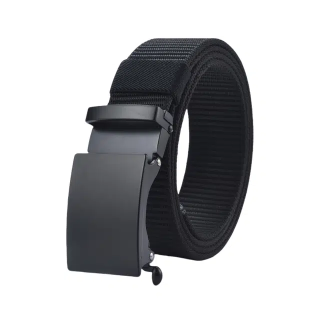 帝企鹅 皮带户外自动扣工装裤腰带青年休闲编织 尼龙 男女同款情侣款