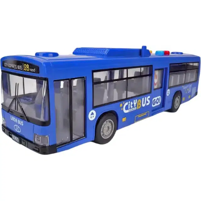 卡威 公交车 公共汽车大巴车加长巴士 成品模型