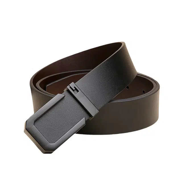 帝企鹅 平滑扣休闲 牛皮 皮带 男款