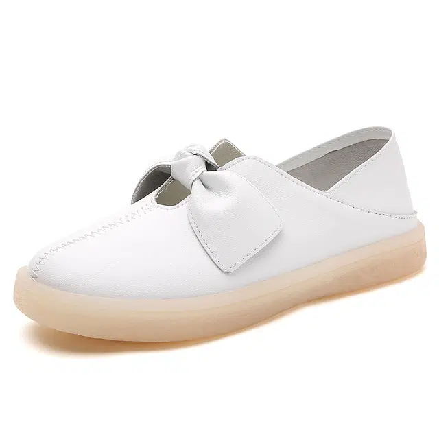 健氏 二层牛皮 气质舒适百搭 休闲单鞋 女款