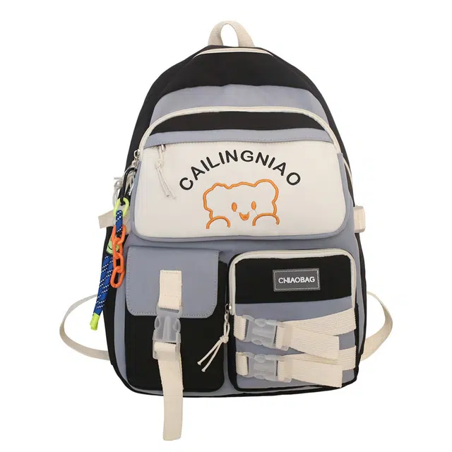 尊梵 甜美户外电脑包时尚简约学院风街头潮流 尼龙布 双肩包 女款 黑色/紫色/绿色/蓝色/粉色