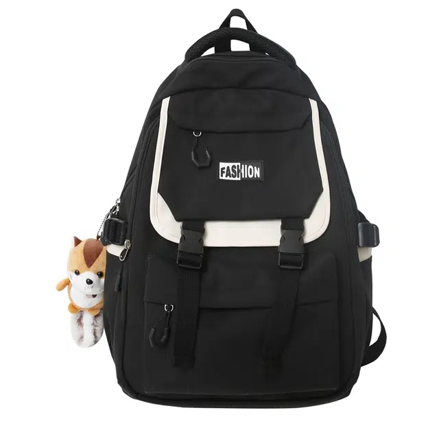 尊梵 户外电脑时尚简约学院风街头潮流 尼龙布 双肩包 女款 黑色/粉色/红色/紫色/孔雀蓝/宝蓝