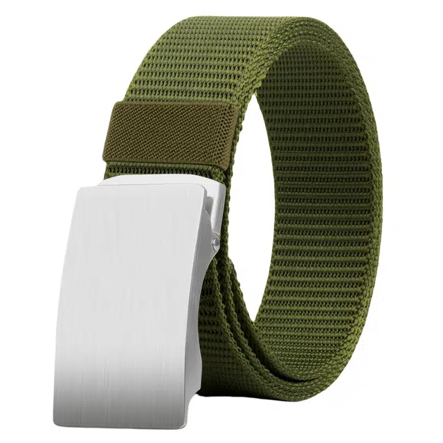 帝企鹅 户外休闲透气加厚 无牙自动扣 不锈钢 帆布 其他腰带 男款