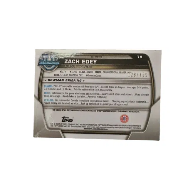 Topps 2023 BowmanZACHEDEY128499