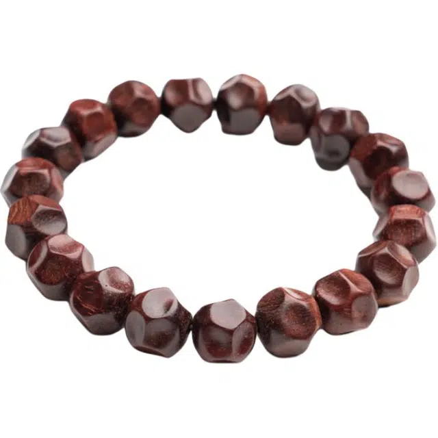 仙源 无相  招财新中式切面念珠 木作 手串  男女同款情侣款 紫檀属