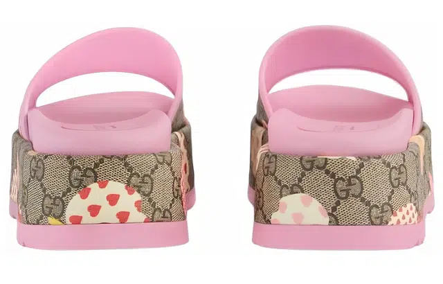 Gucci Platform Slide Sandal Light Brown