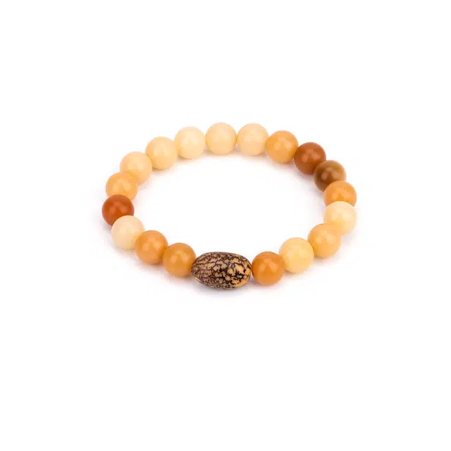 聆听花开 新中式新国风 转运珠佛珠盘玩串珠多宝 文玩复古文艺温柔优雅 小众 个性 配饰 白玉菩提 手串 男女同款情侣款