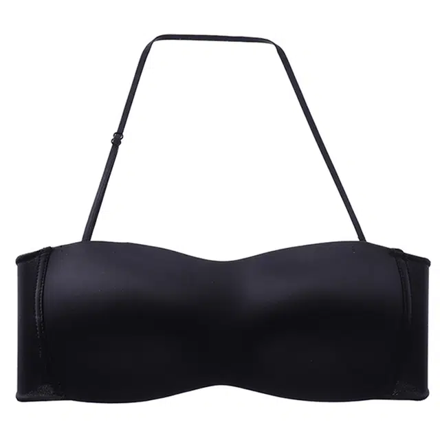 二三二三 薄款抹胸防滑隐形美背吊带挂脖无痕文胸 女款